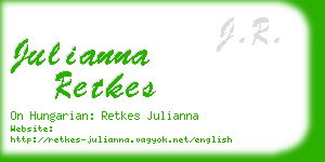 julianna retkes business card